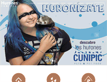 Tablet Screenshot of huronesmascotas.com